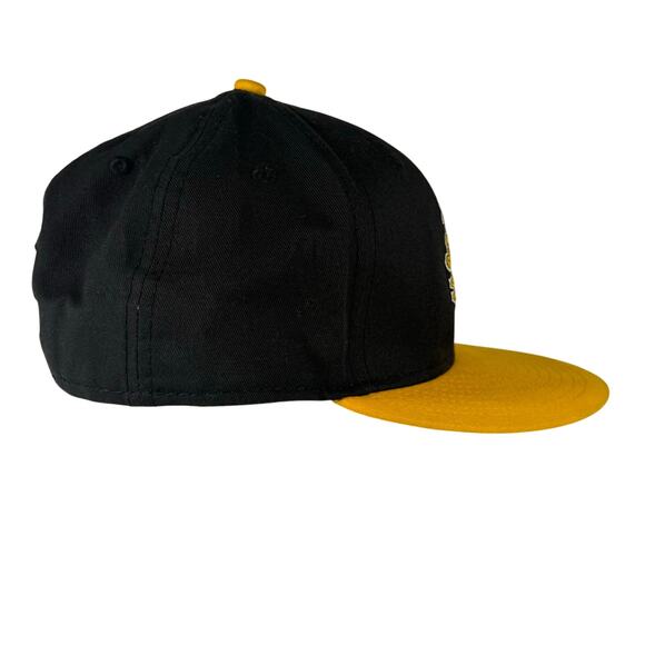 New Era 9Fifty NFL Pittsburgh Steelers Snapback Hat Black Gold M/L Retro - Picture 4 of 10